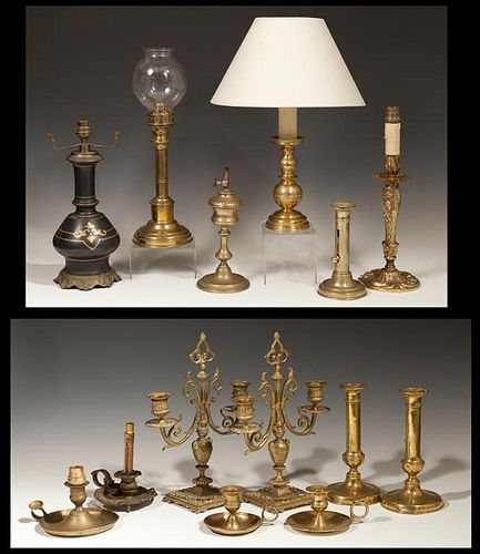 Group of Fourteen Pieces of French Lighting, 19th