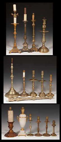 Group of Fifteen Pieces of French Lighting, 19th a
