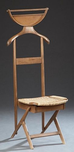 Modern French Carved Beech Valet, 20th c., with a