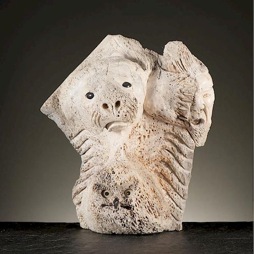 Inuit Whale Bone Sculpture