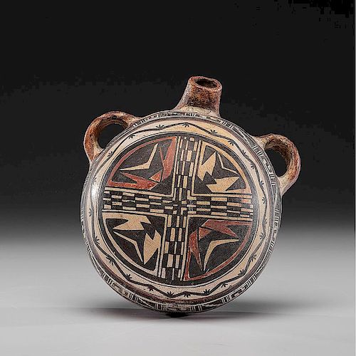 Hopi Polacca Pottery Canteen, Attributed to Nampeyo of Hano (1859-1942)