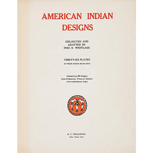 American Indian Designs by Inez Westlake, Series I and II