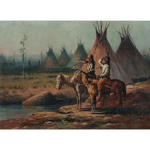 William Meuttman (American, 1869-1948) Oil on Canvas