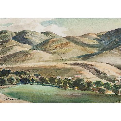 Peter Hurd (American, 1904-1984) Watercolor on Paper