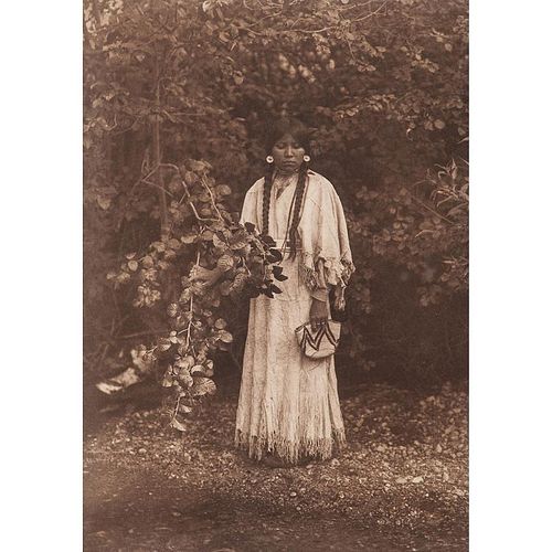 Edward Curtis (American, 1868-1952) Photogravure, Nespilim Girl