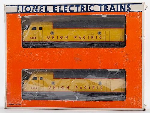 Lionel Union Pacific f3-A Powered & Dummy Locomotive Units (6-8480)