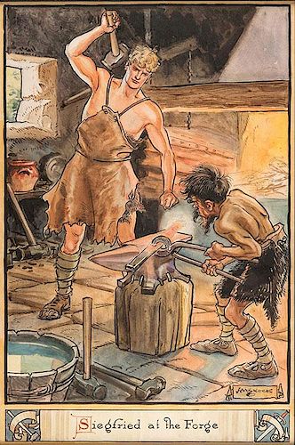 Siegfried at the Forge