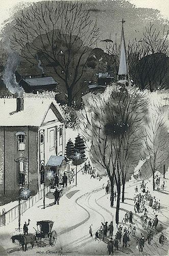Thomas Alva Edison Town Illustration