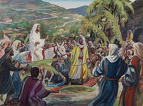 Jesus Welcomed by the Multitudes