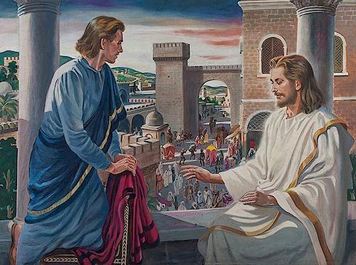 Jesus in Jerusalem with Pontius Pilate