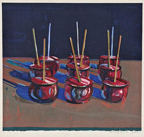 Wayne Thiebaud (American, b. 1920)      Candy Apples