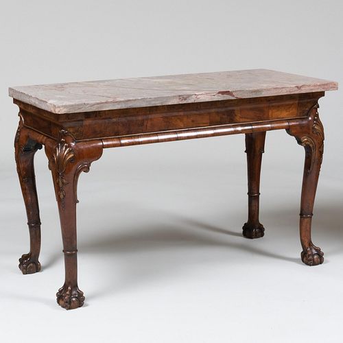 Fine George II Walnut Console Table