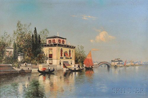 Karl Eugene Felix (Austrian, 1837-1906)      Venice Scene
