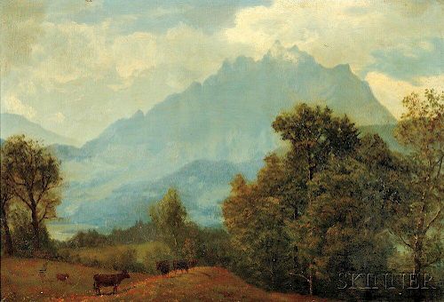 Albert Bierstadt (American, 1830-1902)      Pilatus, Switzerland