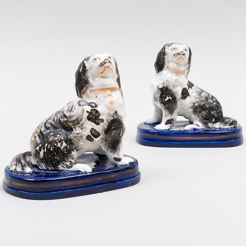 Pair of Staffordshire Models of Dogs