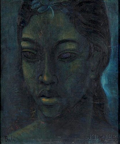 Hans Snel (Dutch, 1925-1998)      Balinese Portrait