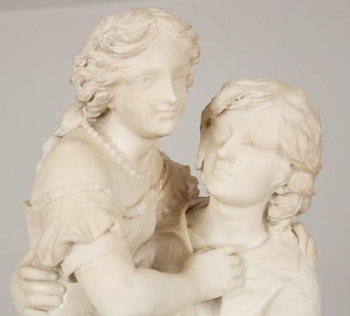 G. ANDERSON, MARBLE STATUE "THE LOVERS"
