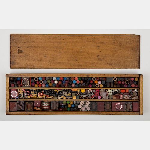 La Wilson (American, b. 1924) This Side Up, 1986, Mixed media assemblage,