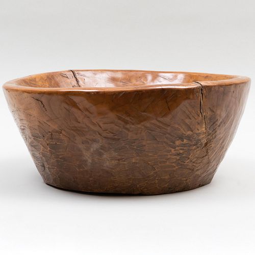 Large Rustic Wood Bowl