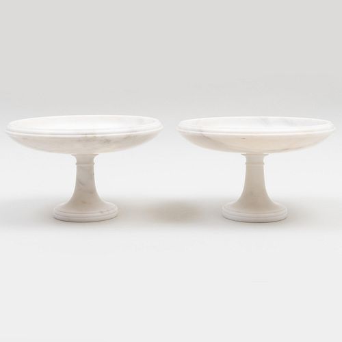 Pair of Marble Tazza