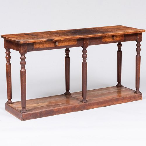 Late Regency Style Oak Table