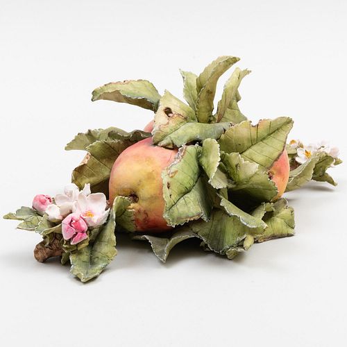 Clare Potter Porcelain Model of Apples and Branch