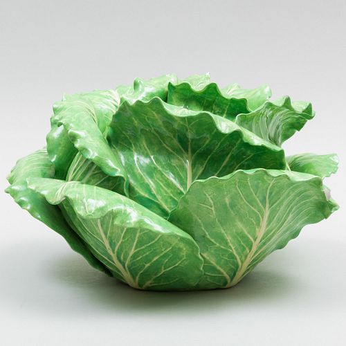 Dodi Thayer Porcelain Cabbage Form Tureen