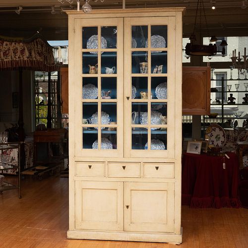 Directoire Style Painted Cabinet