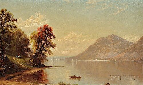 Alfred Thompson Bricher (American, 1837-1908)      Hudson River at West Point