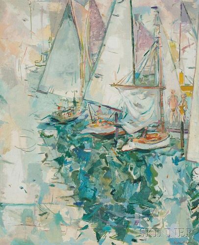 Francis Chapin (American, 1899-1965)      Under Sail