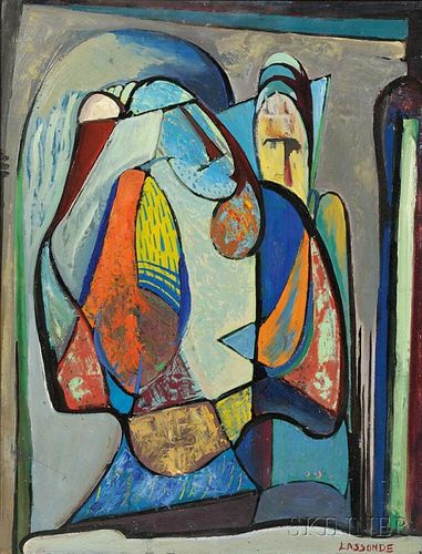 Omer Thomas Lassonde (American, 1903-1980)      Figural Abstraction