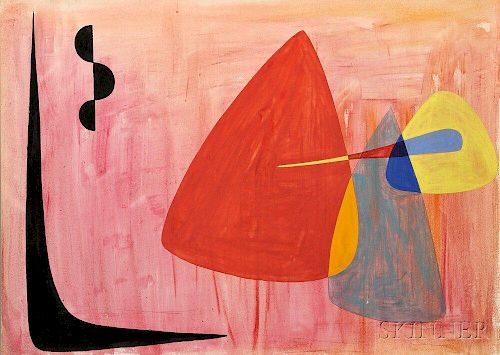 Alexander Calder (American, 1898-1976)      Untitled Abstract Composition