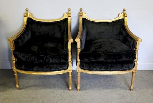 2Pairs Of Decorative Upholstered Arm Chairs To Inc