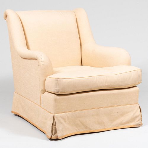 Linen Upholstered Club Chair
