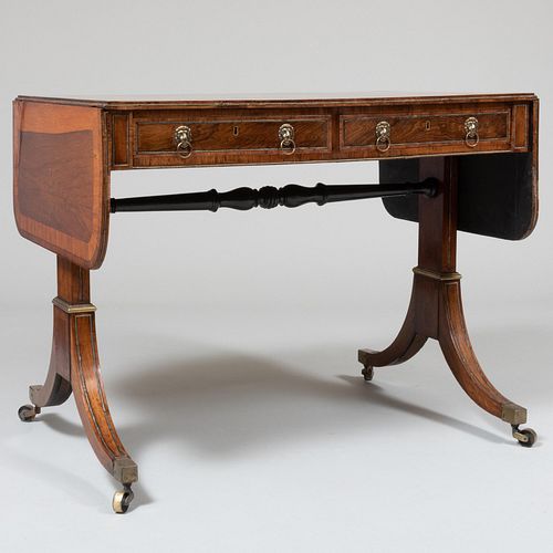 Regency Gilt-Metal Mounted Rosewood Sofa Table