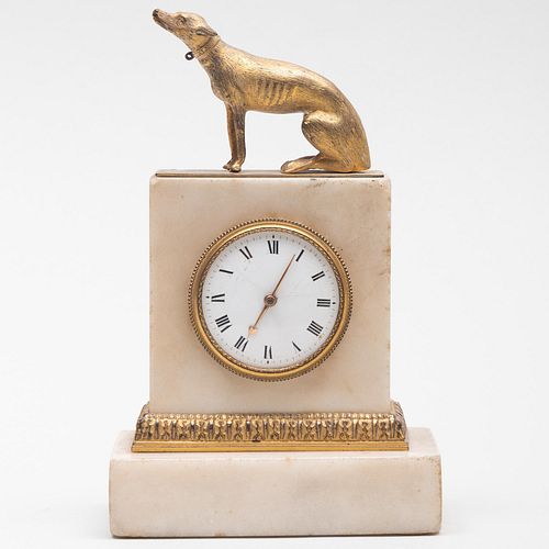 Late George III Ormolu-Mounted Marble Mantel Clock, Possibly Retailed by Thomas Weekes Museum, London