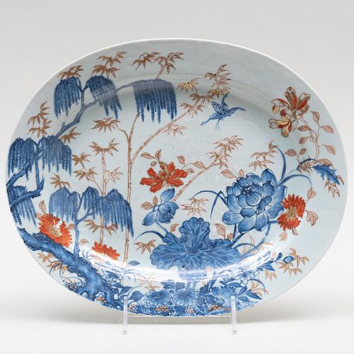 Chinese Imari Porcelain Oval Platter
