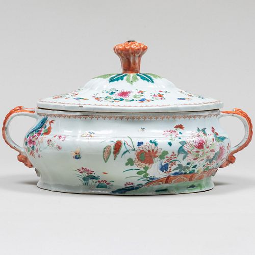 Chinese Export Porcelain Tureen and Cover