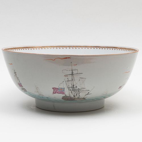 Punch Bowl with Ships