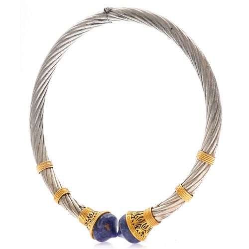 Ilias LaLaounis Sodalite, 18k, Sterling Silver Necklace