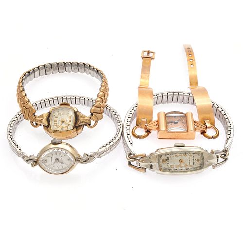 Collection of Ladies 14k, Gold-Filled, Stainless Steel Wristwatches