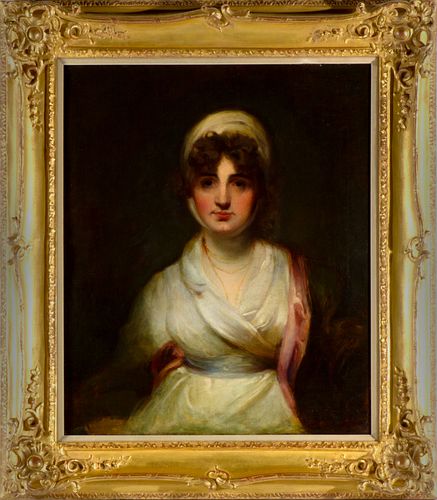 Oil on Canvas, Portrait of a Young Woman