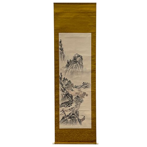 Kushru Unsen (1751-1811) Edo Period Scroll Painting