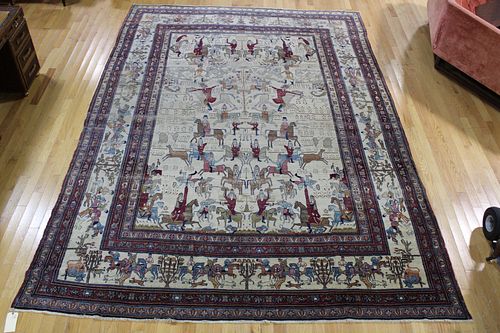 Magnificent  Antique & Finely Hand Woven Carpet.