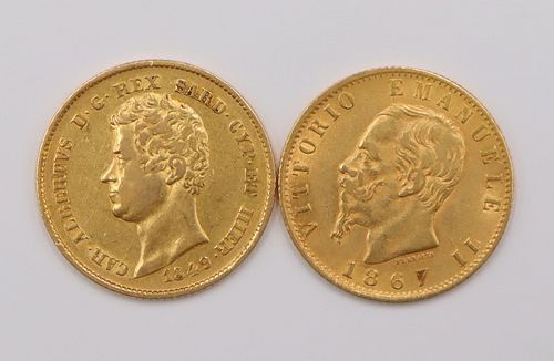 NUMISMATICS. Italian States and Italian Gold Coins