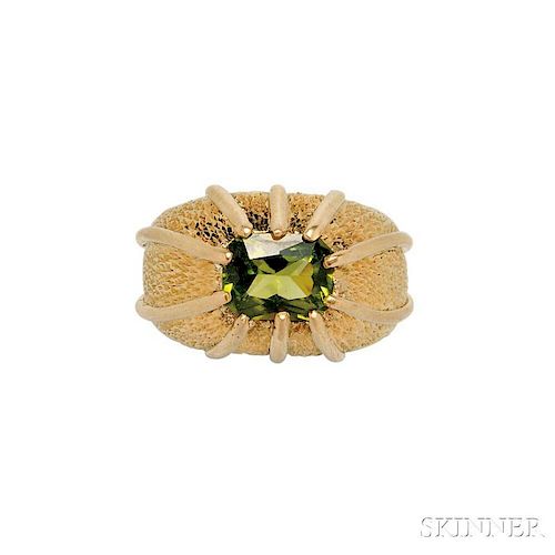 18kt Gold and Peridot Ring, Schlumberger, Tiffany & Co.
