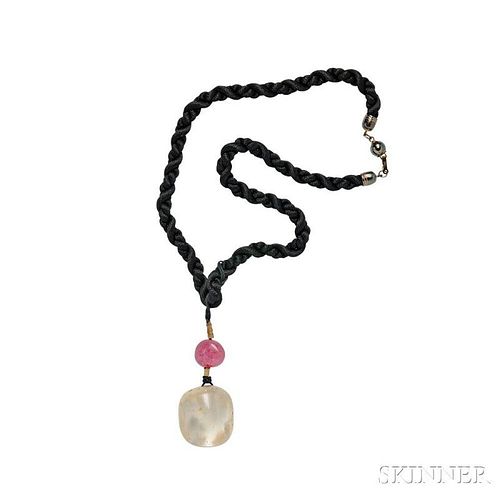 Sapphrie and Pink Tourmaline Pendant