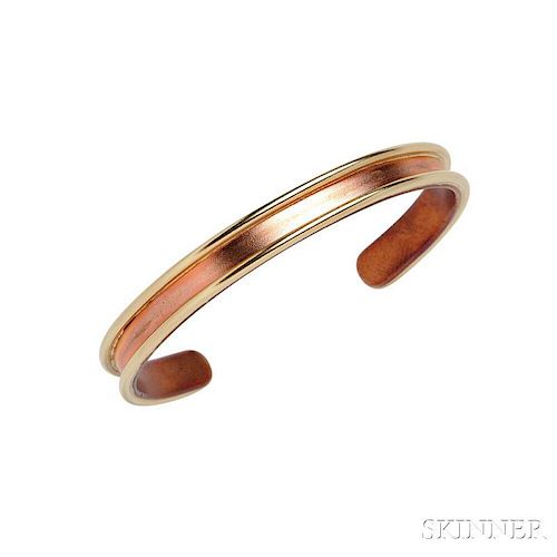 18kt Gold and Copper Bracelet, Sabona, Retailed by Cartier