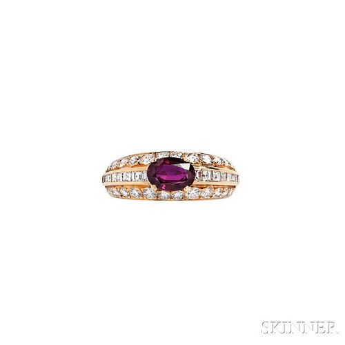 18kt Gold, Ruby, and Diamond Ring, Tiffany & Co.