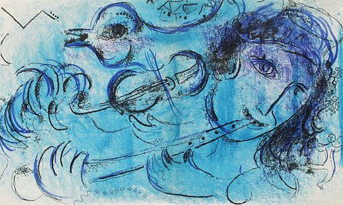 Marc Chagall - The Flute Player